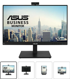 Monitor - ASUS BE24EQSK Profesional, 23.8" FHD, Con Webcam incorporada de 2 MP 1080p, IPS, 5 ms, 75 Hz, ASCR, Negro